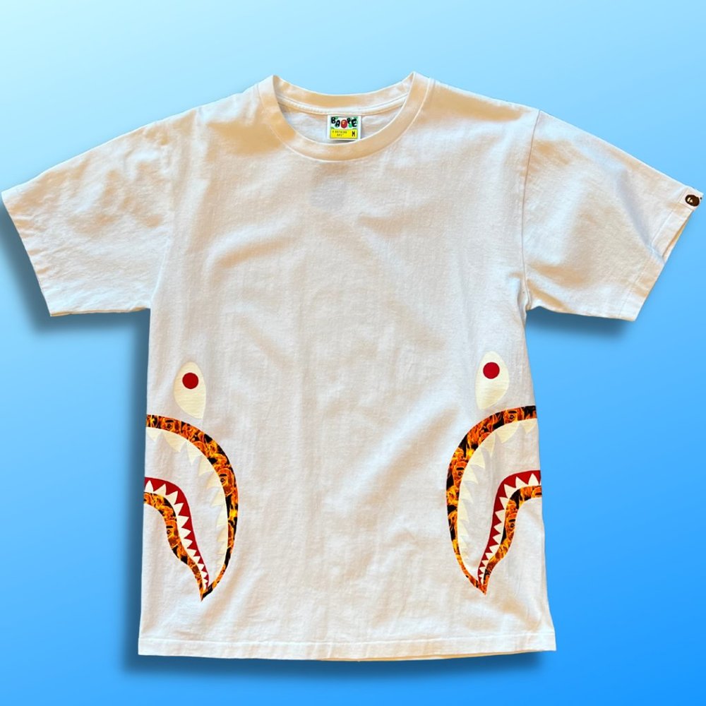 BAPE Shark Flame Tee